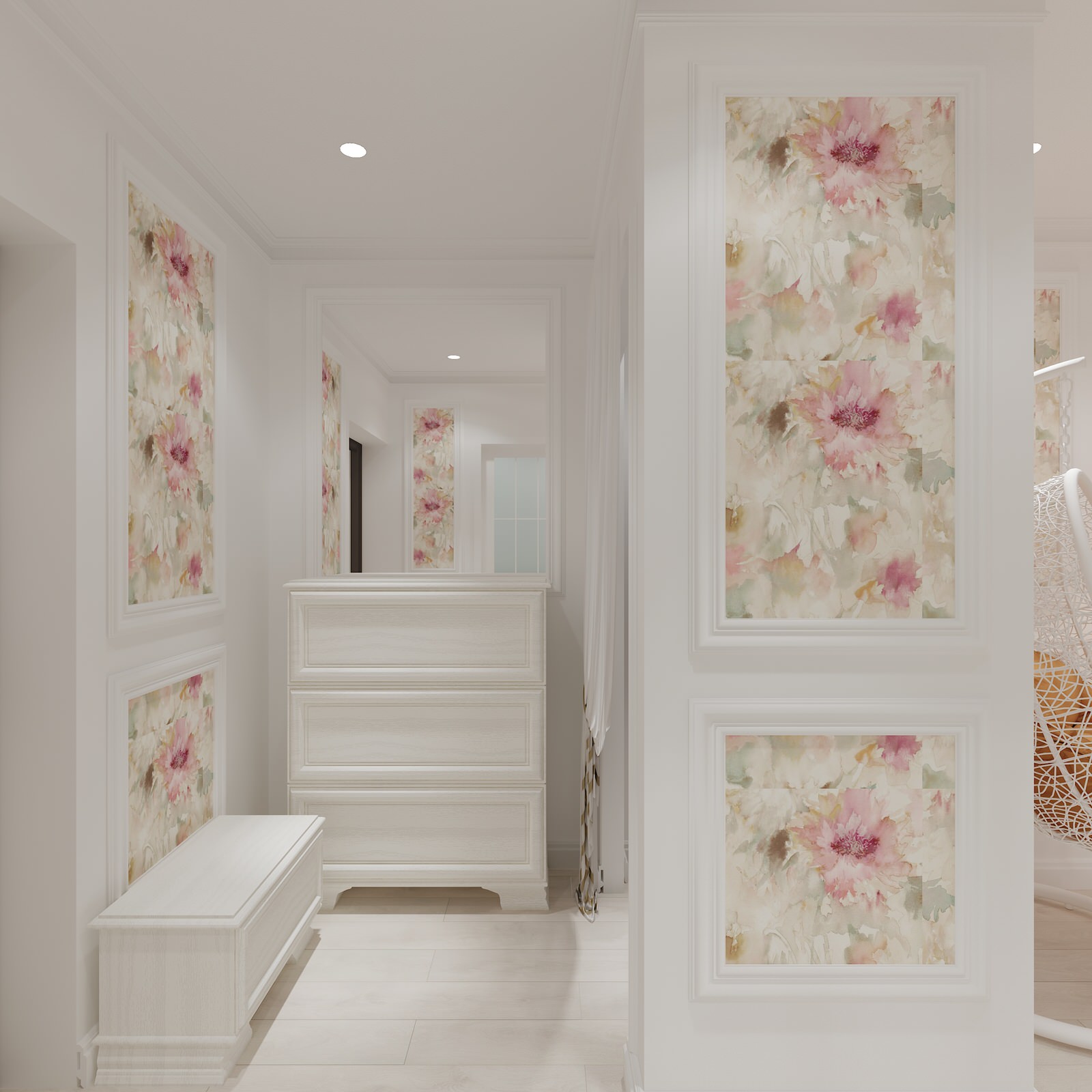 Дизайн - проект для романтичной, нежной и семейной женщины.