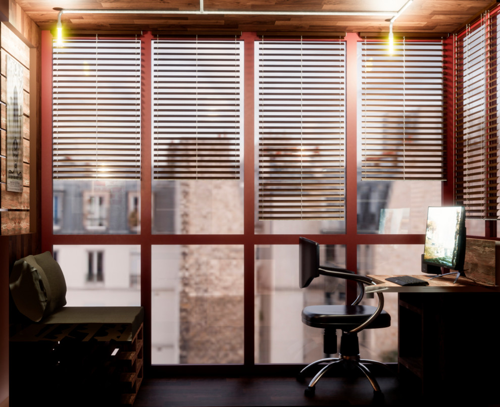 Балкон-кабинет в стиле лофт, Электросталь