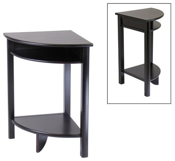 Winsome Wood Liso Corner Table With Dark Espresso Finish X-02729