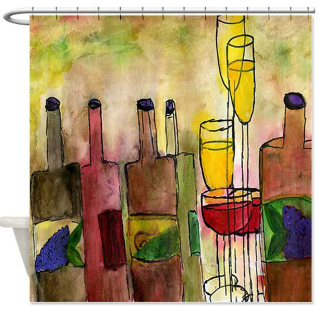 Tuscany Shower Curtain Contemporary Curtains By Gifts Tuscany Shower Curtain