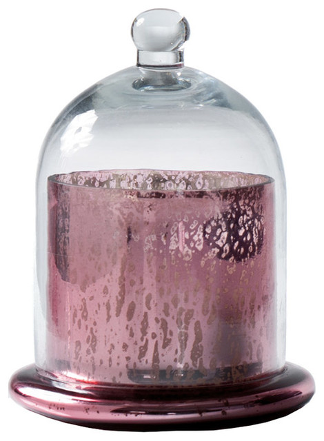 Lucia Domed Candle Holder in Plum - Large