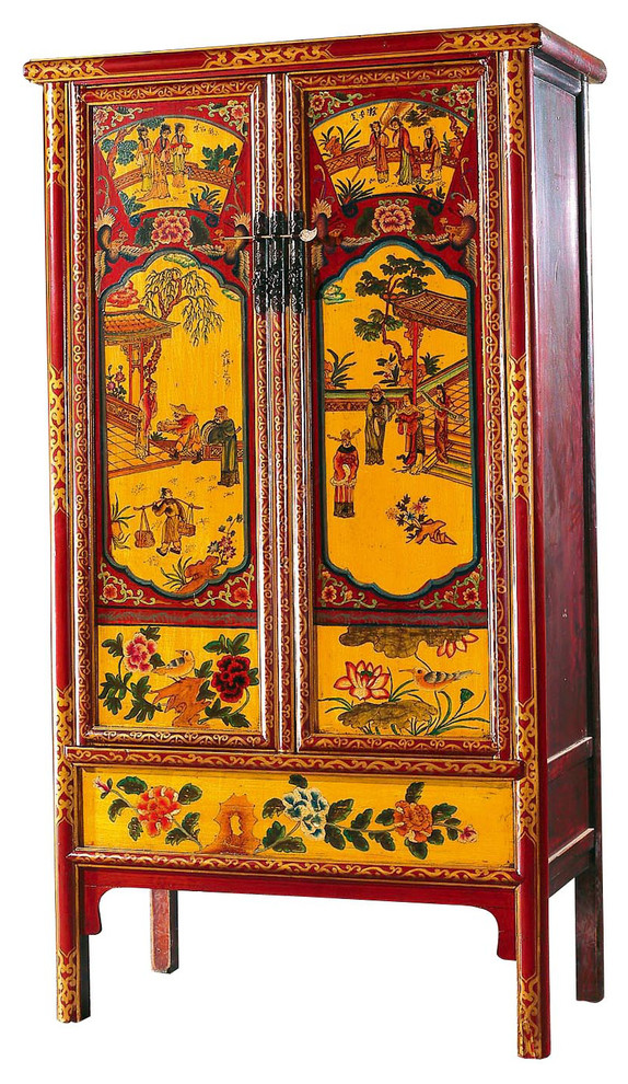 Гуй-липин - платяной шкаф, с жанровой росписью