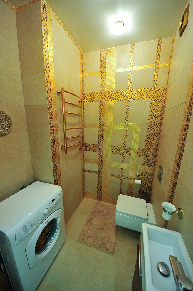 Скай Форт. Необычный интерьер квартиры площадью около 100 м2