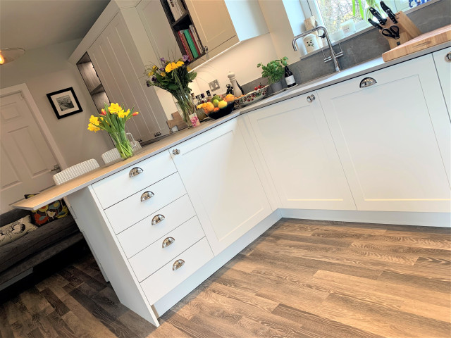 Bespoke Painted Shaker with Pantry traditional-kitchen