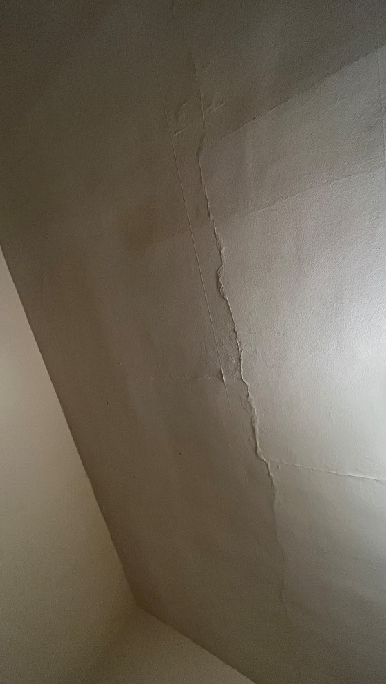 Any ideas on prepping this nightmare ceiling for paint? | Houzz Forum