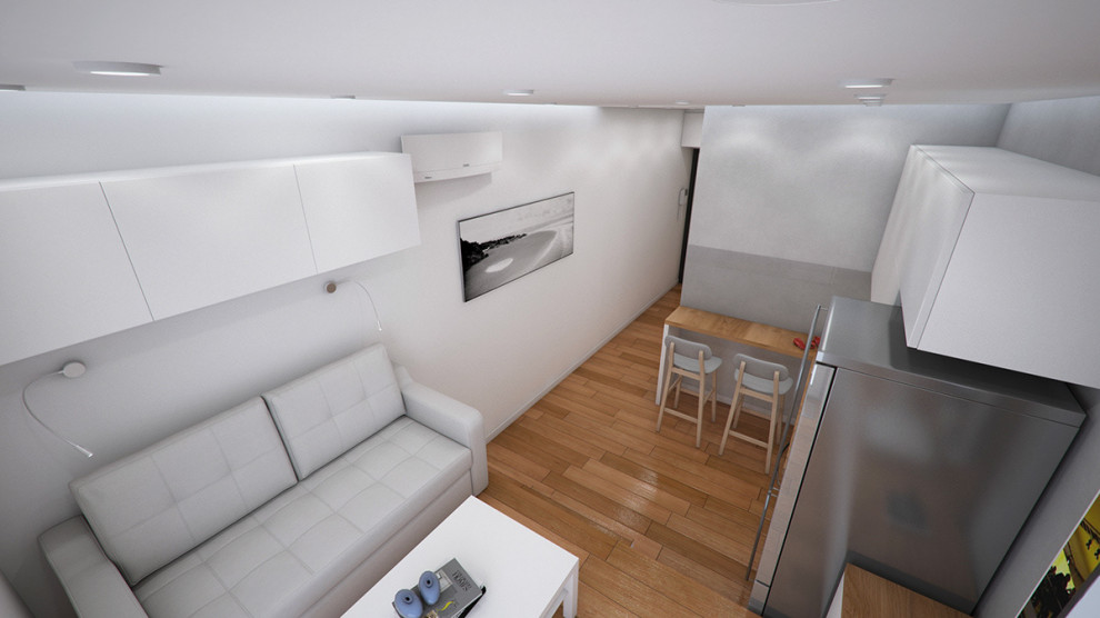 Квартира ЖК CLEVERLAND 18м2 (современный стиль)