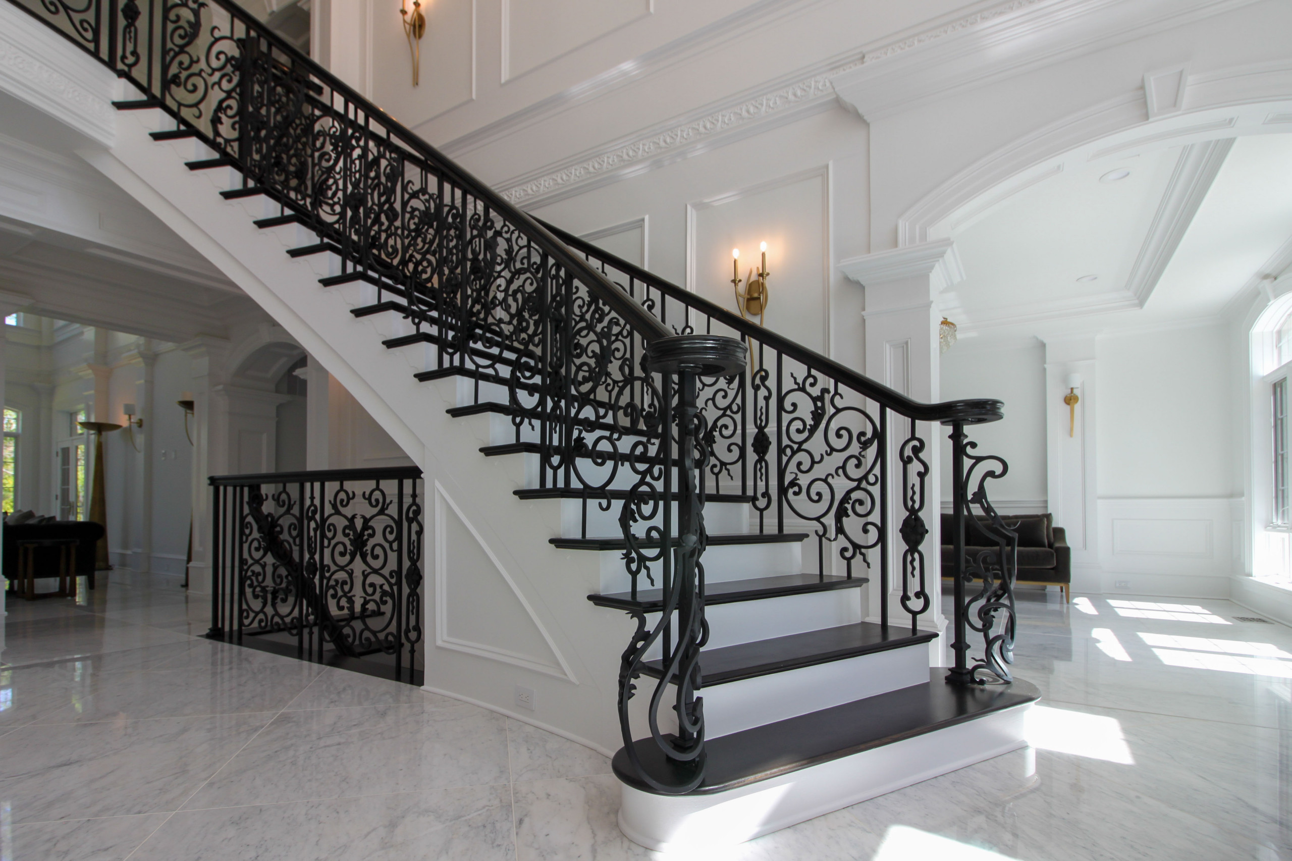 92_Grand Double Staircase in Exquisite Custom Home, Great Falls VA 22066