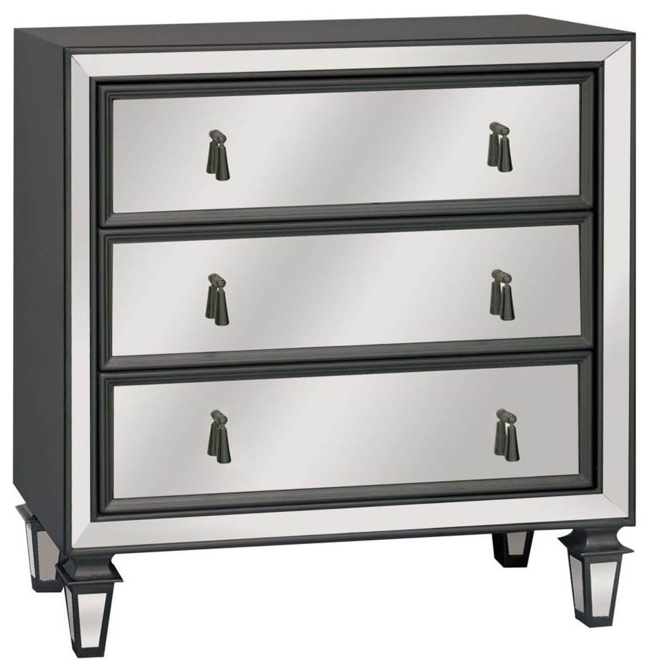 Hollywood 3-Drawer Mirrored Chest