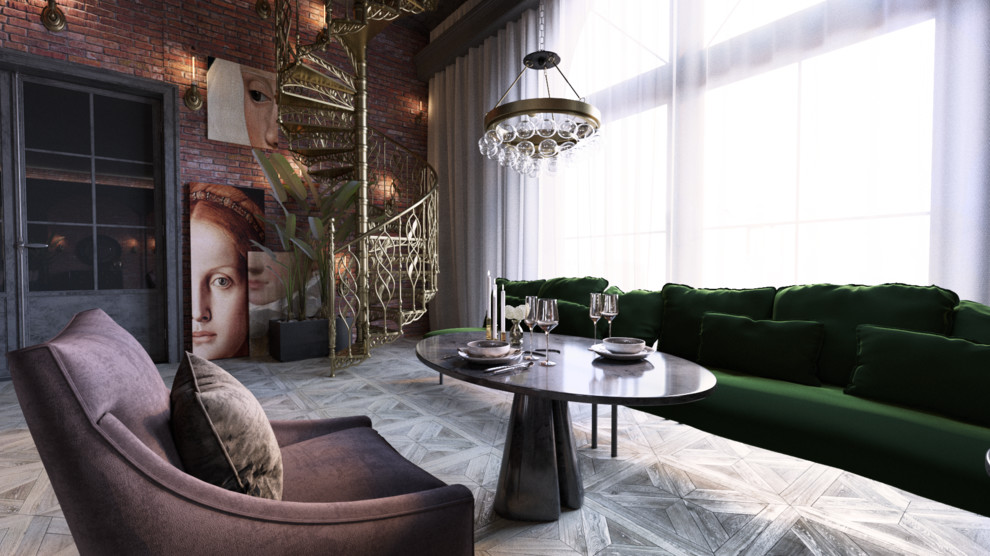 Дизайн-проект интерьера ресторана "Винный клуб с энотекой"