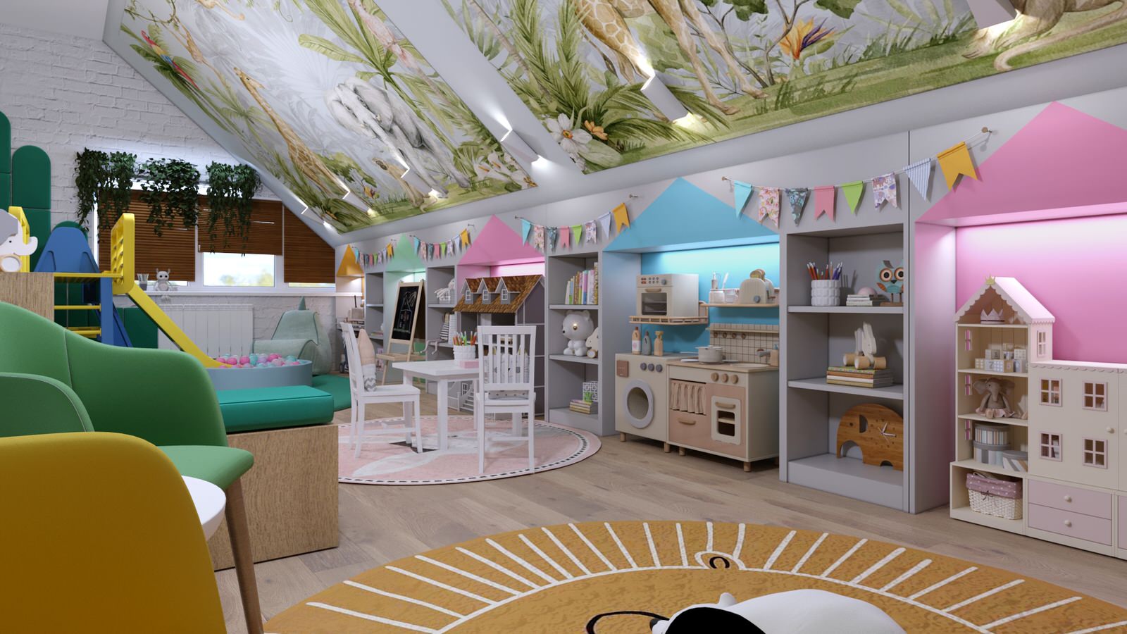 Детская комната Джунгли