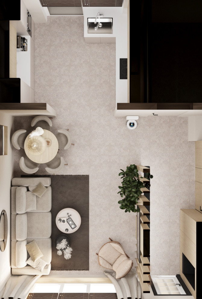 Проект 1 этаж дома 45м2