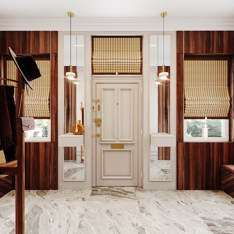 Изысканность загородного дома в смешанном стиле Ар Деко и Американской классики