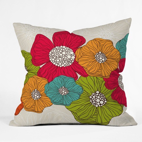 Valentina Ramos Polyester Flowers Indoor/Outdoor Throw Pillow