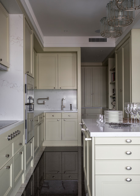 Фотосъемка интерьера квартиры в ЖК Розмарин для AD transitional-kitchen
