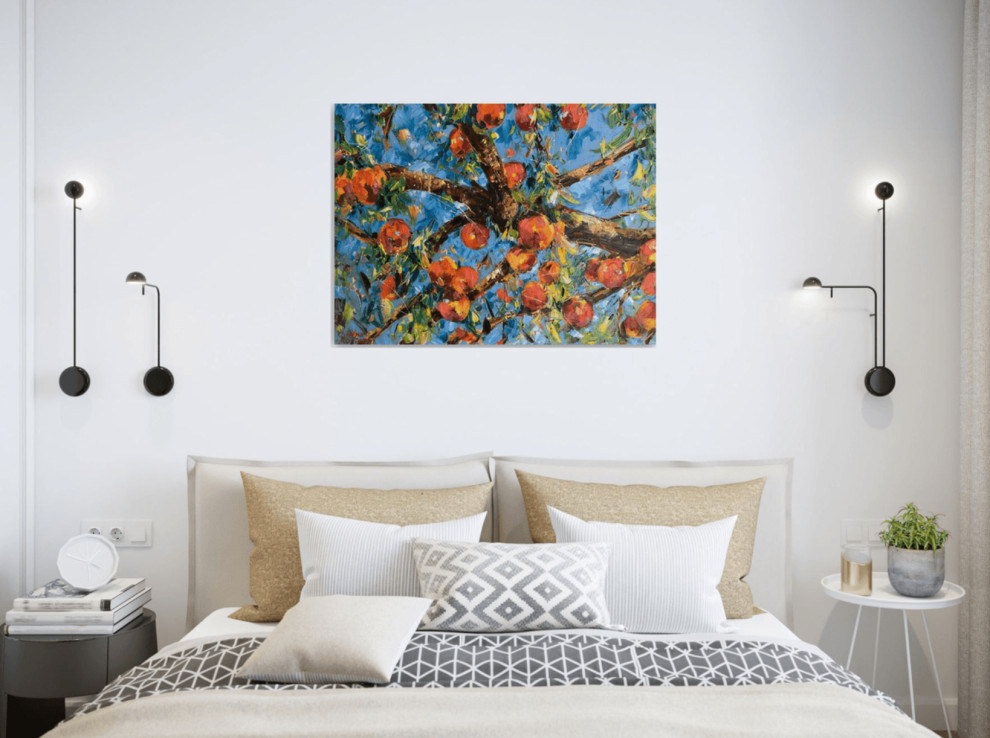 Спальня - Дизайн интерьера - Картины художницы Дианы Маливани (1)