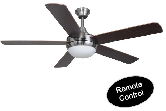 Riverchase Satin Nickel Remote Control 52 Ceiling Fan W Light Kit 7164