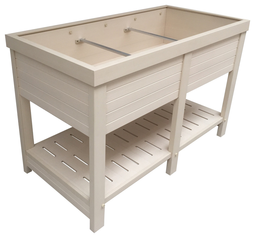 ecoFLEX Rectangular Elevated Garden/Flower Planter - Contemporary