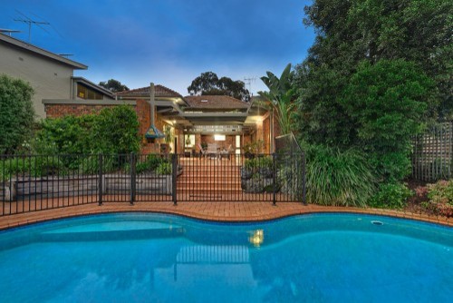 Brown St contemporary-pool