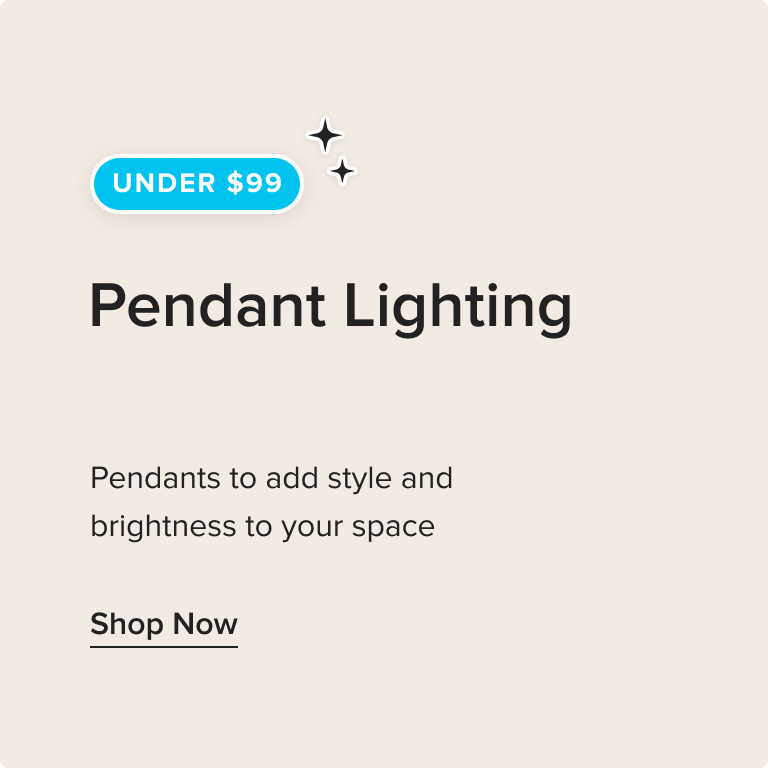 Pendant Lighting Under $99