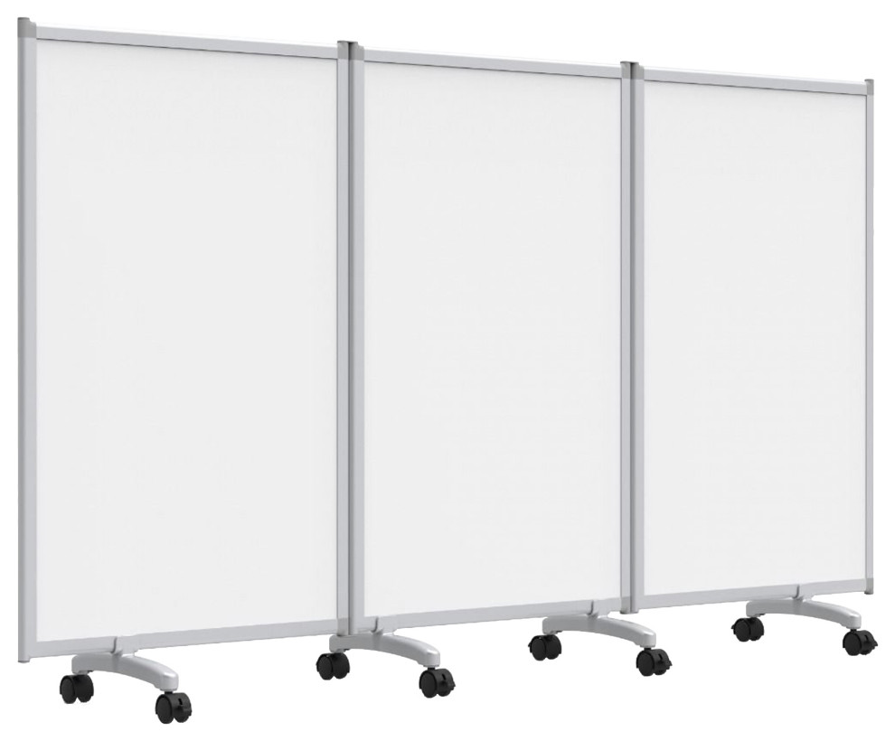 Luxor 3Panel Mobile Whiteboard Room Divider Perfect for