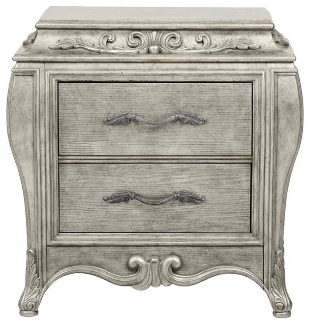 Pulaski Rhianna Nightstand Silver Patina