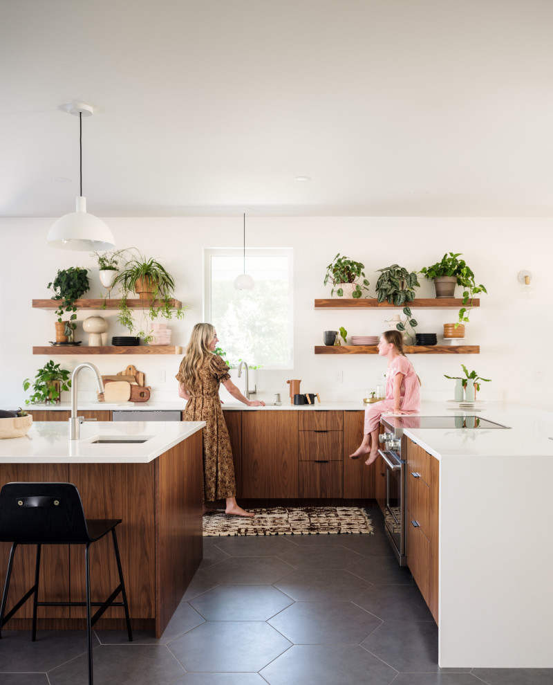 Inspiration for a scandinavian kitchen in Los Angeles.