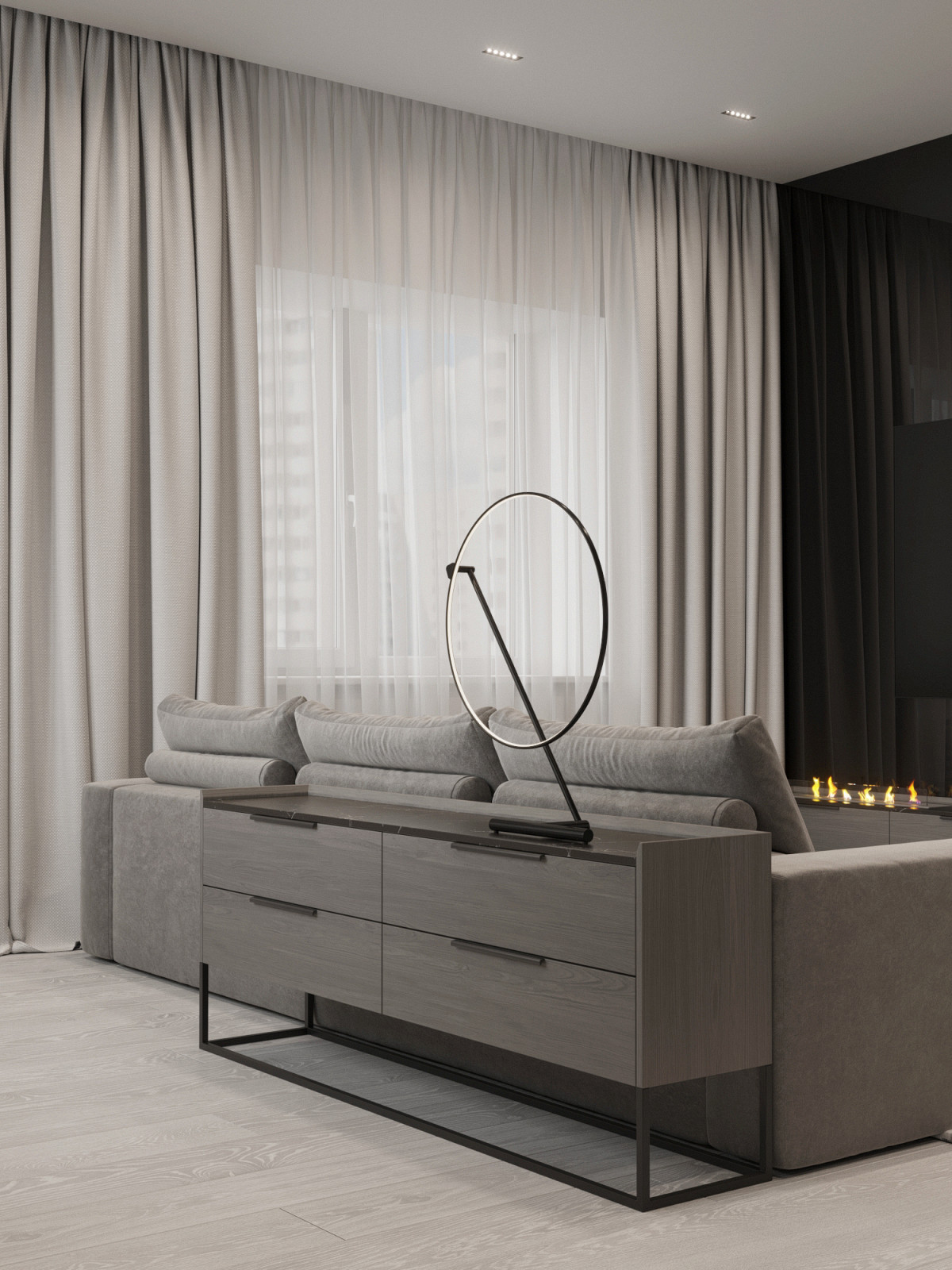 Кухня-гостиная из проекта по ул. Автономная