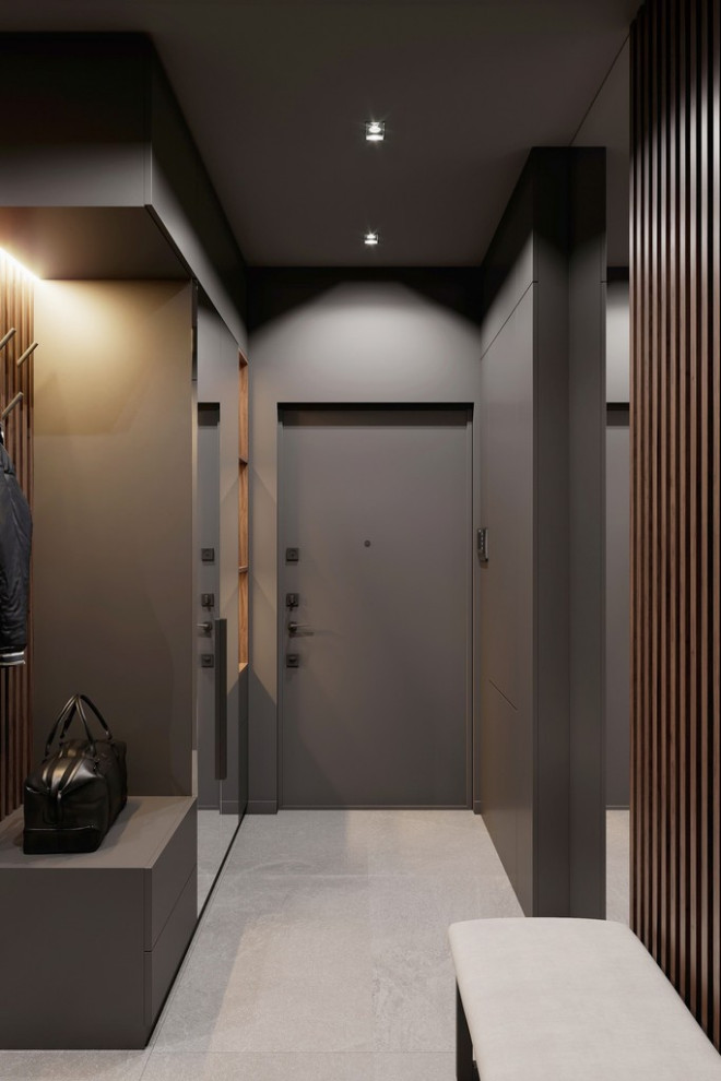 Интерьер квартиры в современном стиле, ЖК «Символ», 64 кв.м.