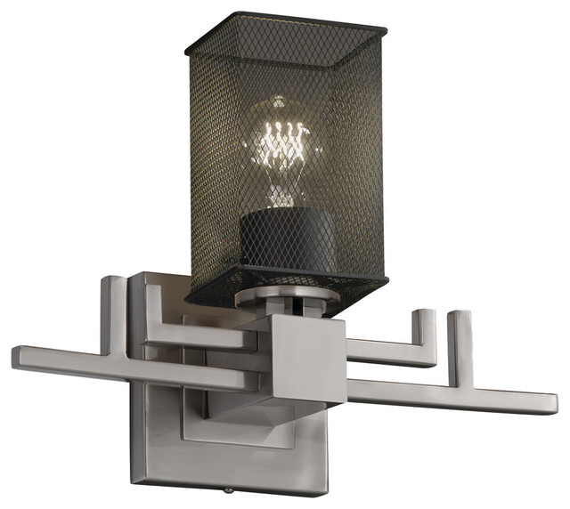 wire aero 1 light wall sconce with square flat rim shade transitional wall sconces wire aero 1 light wall sconce with square flat rim shade transitional wall sconces