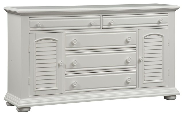 Liberty Furniture Summer House I 2 Door 5 Drawer Dresser Beach