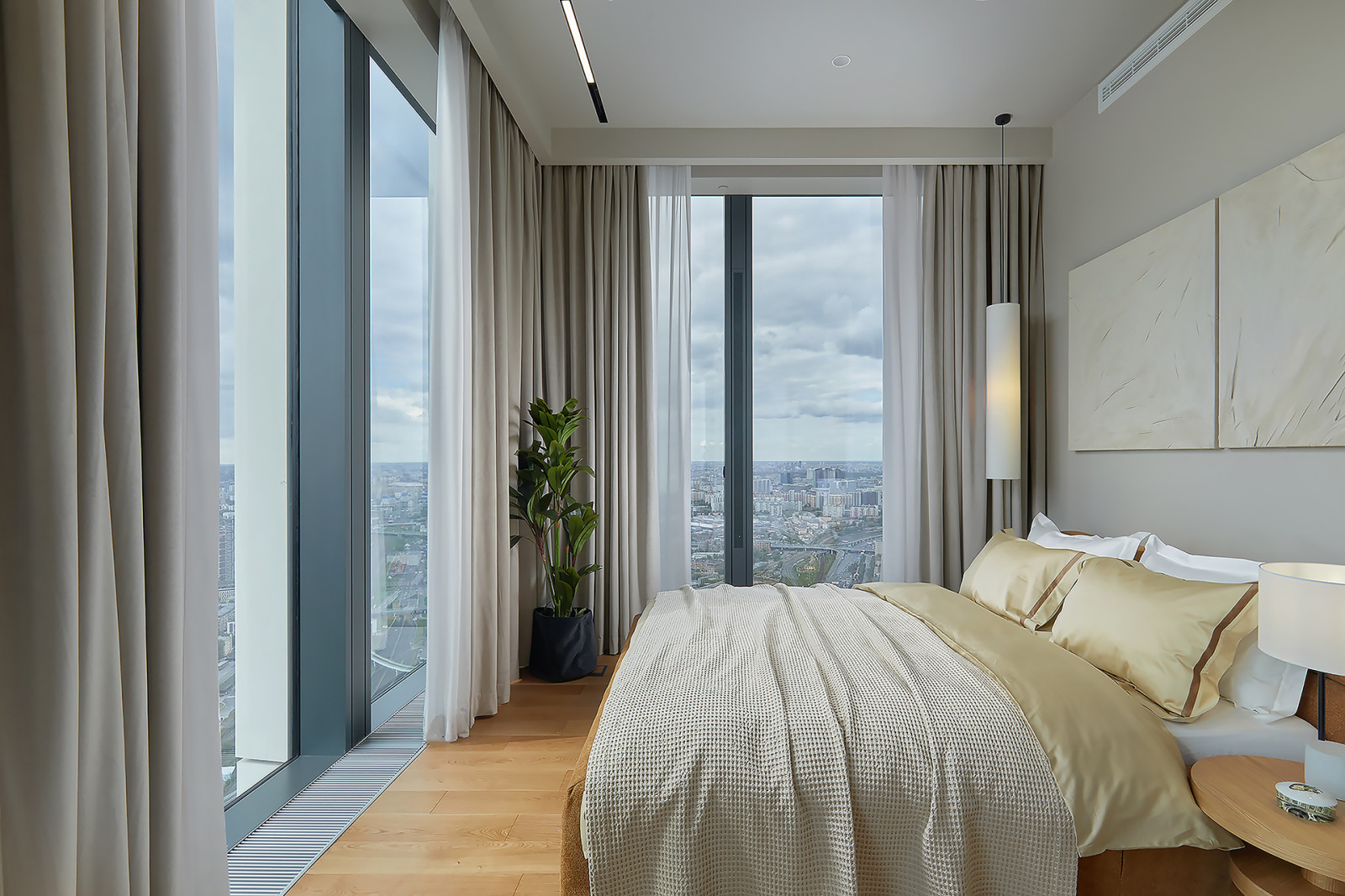 Квартира в Москва-Сити 2 (бежевое дерево)