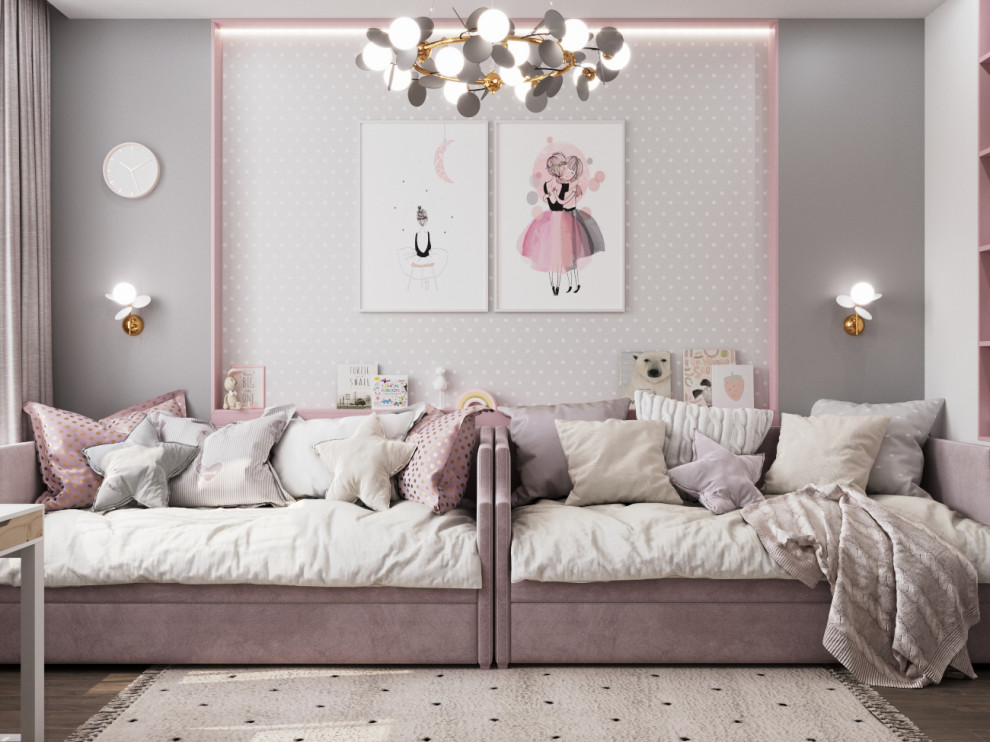 Комната для двух сестер в Москве ЖК "Скандинавия"