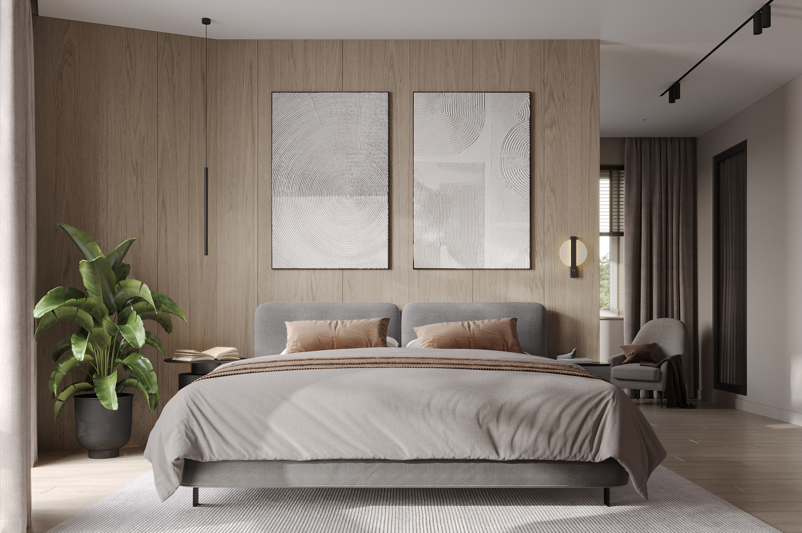 Дом Лесной Остров. Мастер-спальня