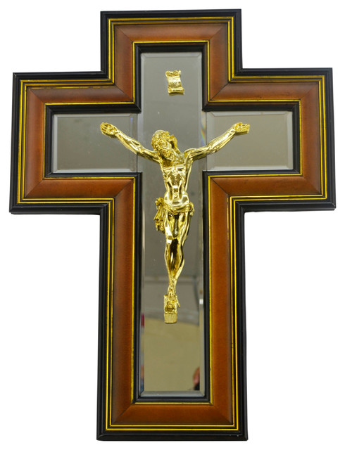 Large 30/"H INRI Jesus Christ Crucified On The Cross Wall Hanging Crucifix Plaque