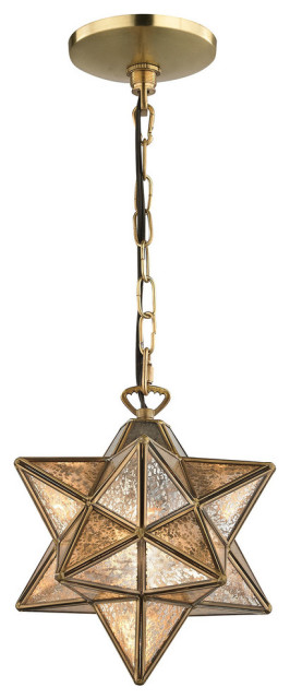 Moravian Star Pendant, Bronze 