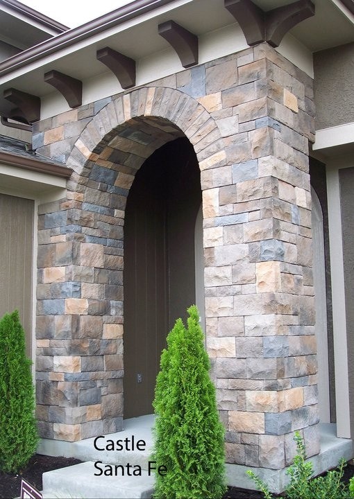 Exterior Stone Veneer Traditional Entry Toronto by