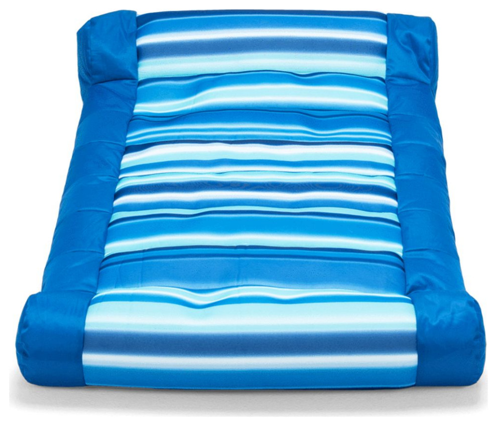 Big Joe Kona Hammock Pool Float Blurred Blue Modern Pool Toys And