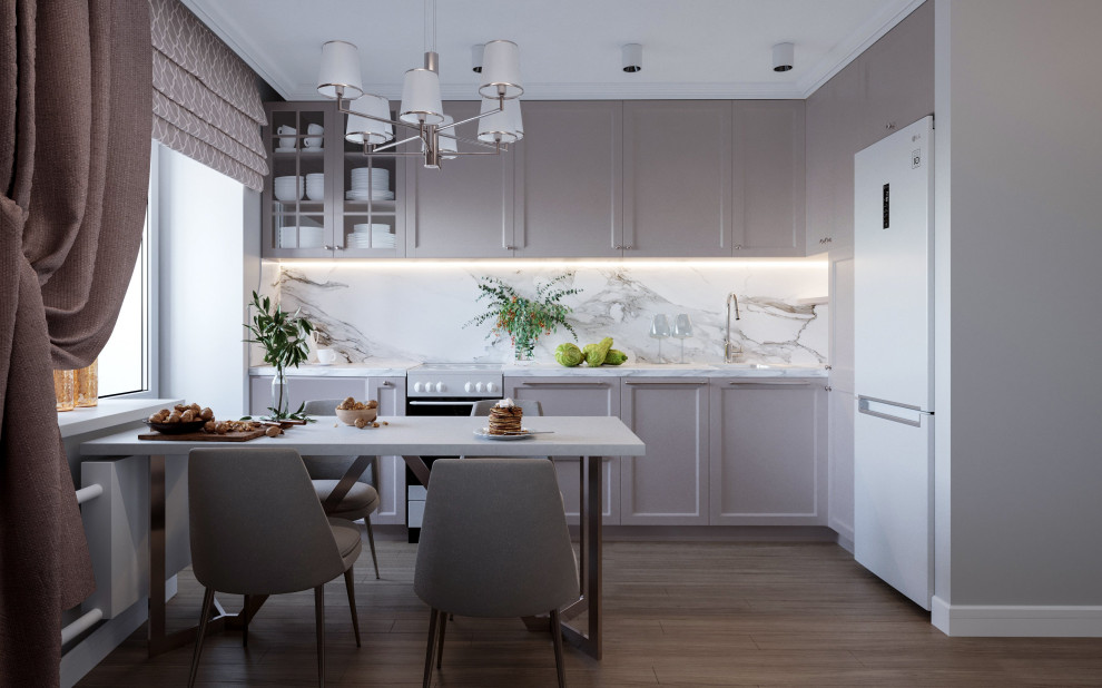 Дизайн проект квартиры "Пудра"