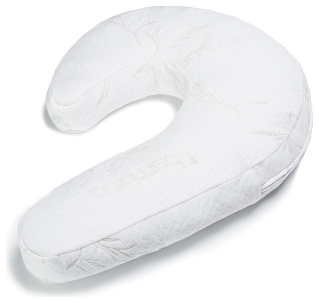 Avana Comfort Avana Uno Side Sleeper Memory Foam Snuggle Pillow, Bamboo