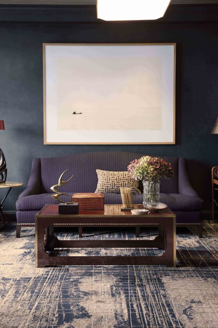 Central Park West Tower contemporary-vardagsrum