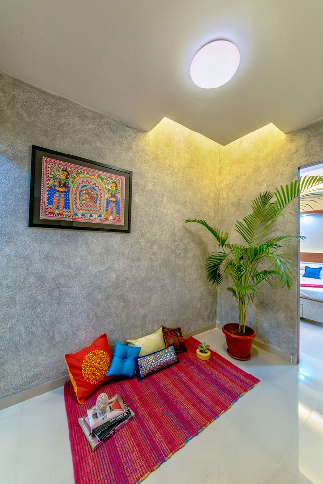 Contemporary hallway in Ahmedabad.