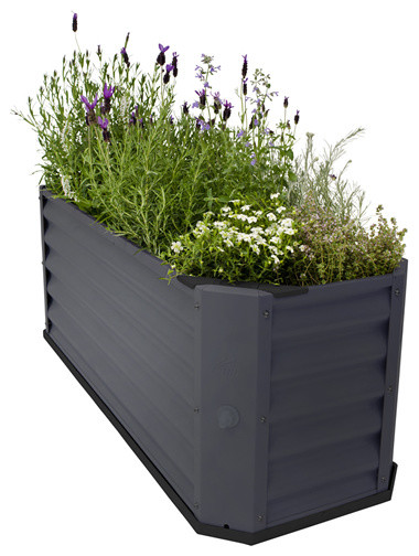 Hills Self Watering Garden Bed - Industrial - Outdoor Pots And Planters