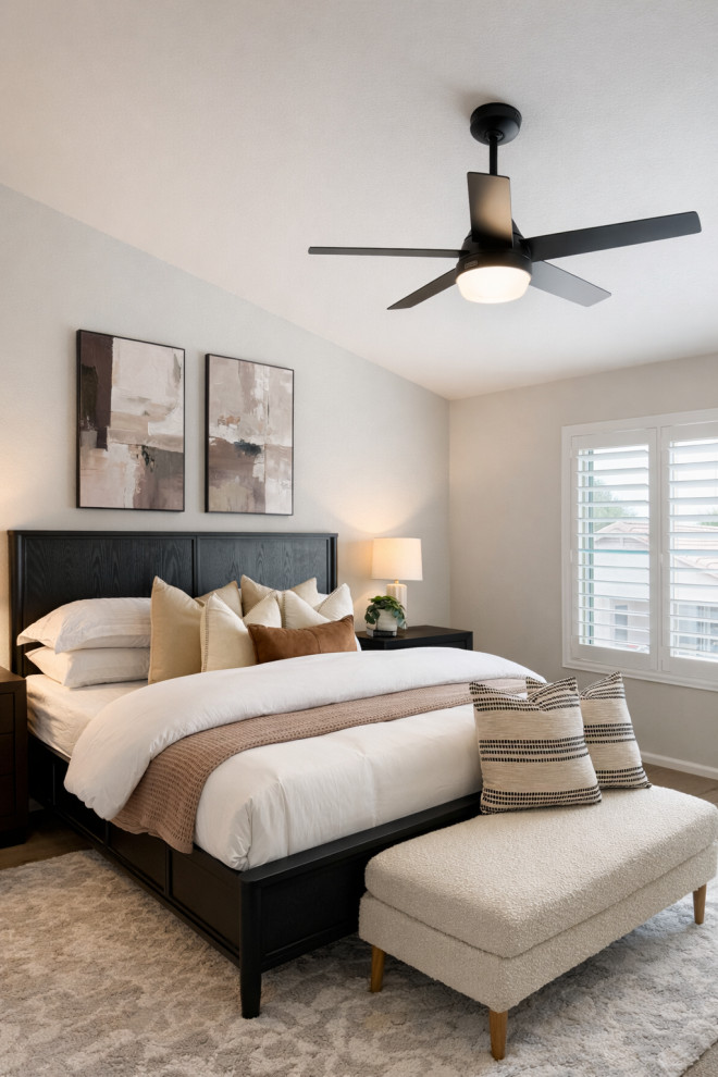 Inspiration for a contemporary bedroom remodel in Phoenix