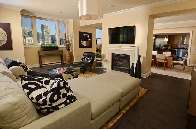 Ritz Carlton Residences Baltimore modern-wohnbereich