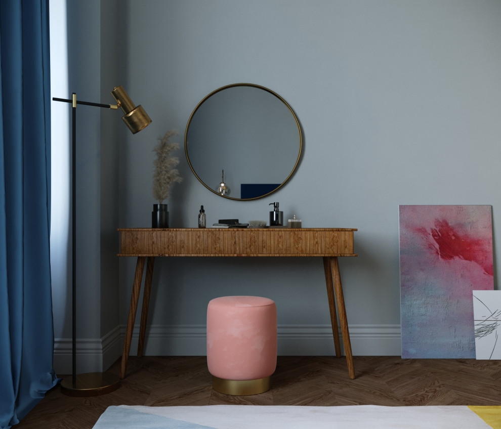 Жемчужина Рози. Проект квартиры в Москве для мамы и дочки.