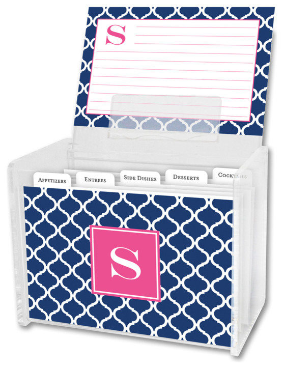 Recipe Box & Cards Ann Tile Single Initial, Letter H