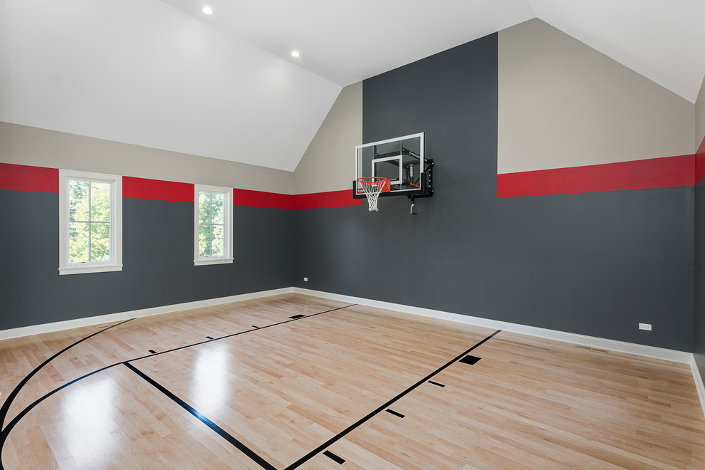 This is an example of a home gym in Chicago.