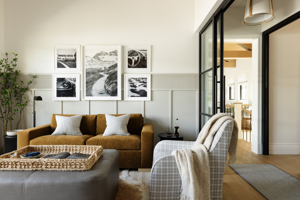 Home office - transitional home office idea in Boise