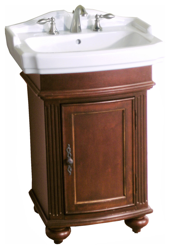 Arlington 24" Vanity, Distressed Cherry Finish, Vanity Only
