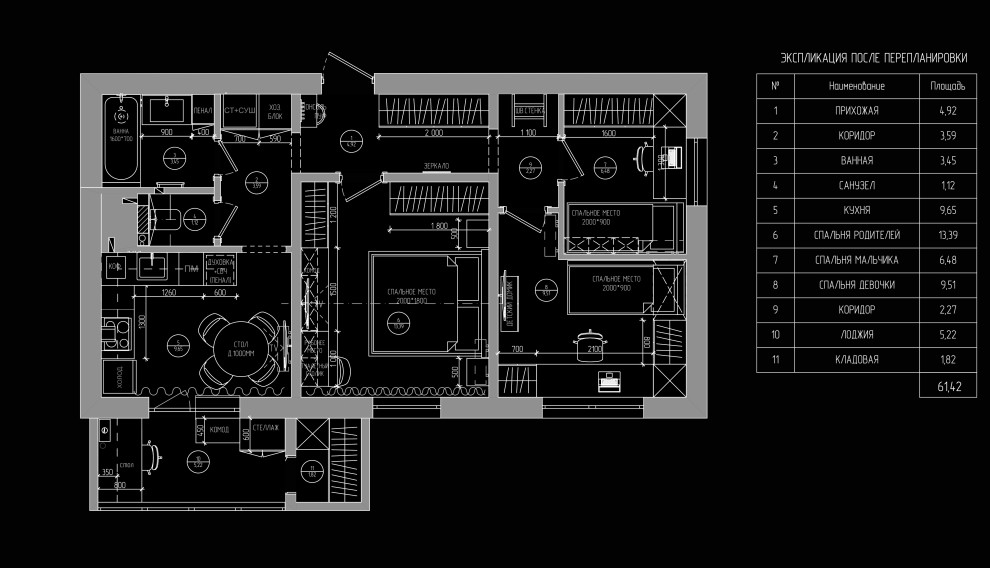 ДИЗАЙН-ПРОЕКТ 62 м2